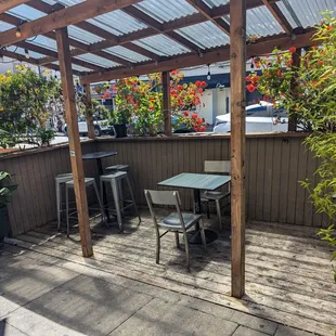 Outdoor dining area
