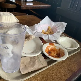Empty tray