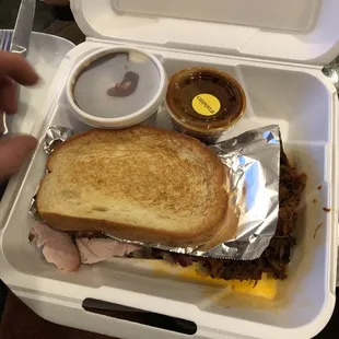 To-go 3 meat dinner