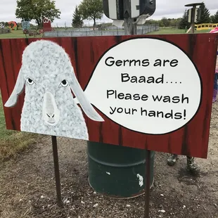 Wash stations were clean and easy for kids to access.