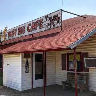 the front of the building