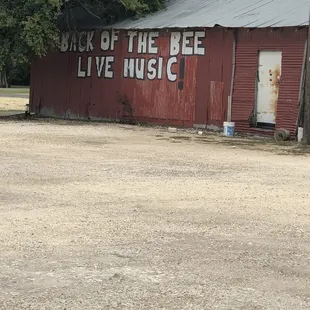 Food in the front party and music in the back