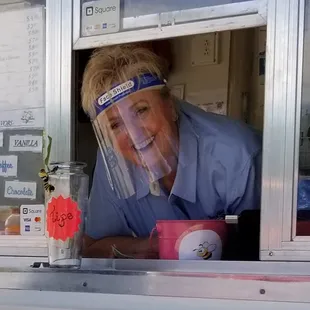 Kay Castillo co-owner the true face of Busy Bee frozen Custard!