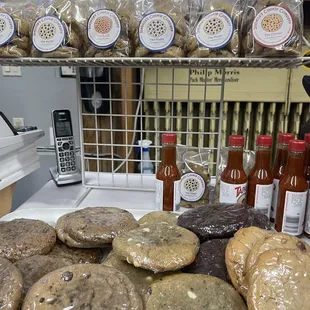 The cookies look delicious.