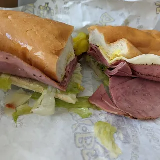Turkey Pastrami with Cheese Sandwich