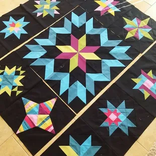 Saturday Sampler - Amish-inspired colors!