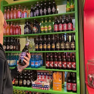 Large Soda Pop Selection!