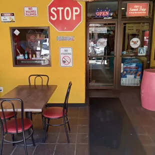 a stop sign