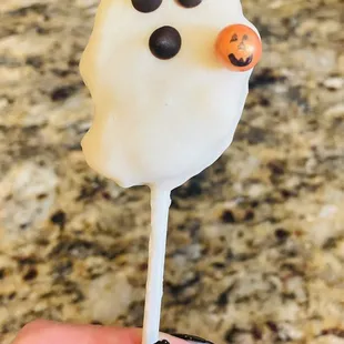 Ghost cake pop