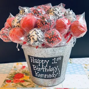 Birthday cake pops