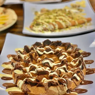 Brownie waffle