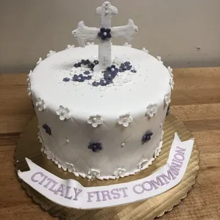 the first communion cake