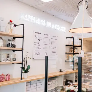 shelves of baked goods