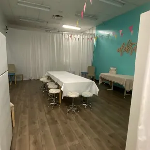 The party room in the back available for rent