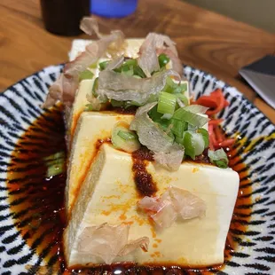 Spicy tofu not as spicy as she looks