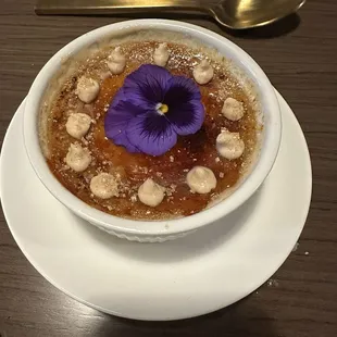 Cinnamon buttercream creme brulee