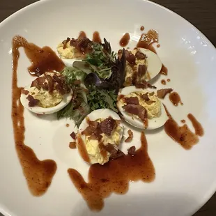 Deviled eggs appetizer