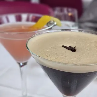 Snooze Button Martini and Cosmopolitan Fauxtail