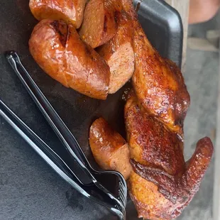 Chicken and jalepeno sausage