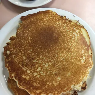 The pancakes are the size of your head and they are so fluffy you could sleep on them.  This is heavenly!  Love, love, love it!