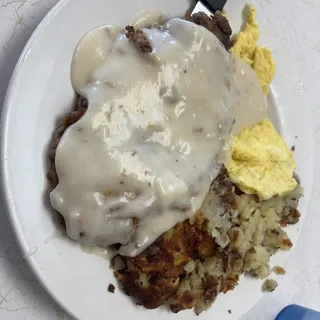 Chicken Fried Steak - Beef with Brown Gravy