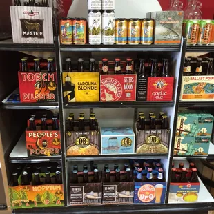 Large selection of local craft beers