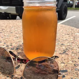 Tables outside to enjoy some craft beers