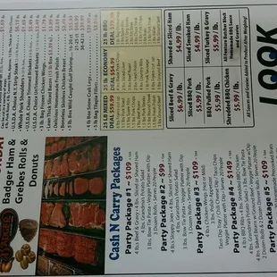 the menu