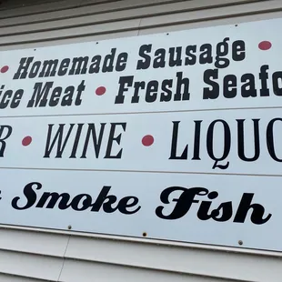 a sign for a restaurant