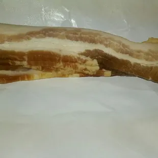 The thick cut bacon.