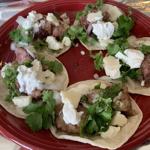 Oxtail tacos made from their meat!