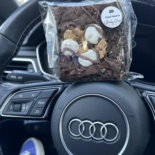 He's a lil beat up but we will call him Big Poppa Brownie!! He's a Thick Boy! Got For my son Kasey it was Gasm!