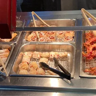 a variety of food items