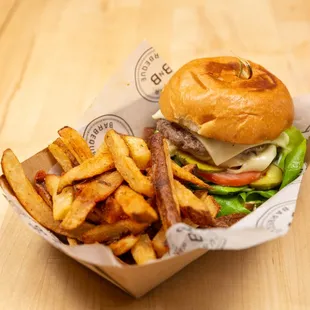BnB Burger and fries