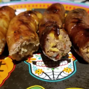 Tailgater (left) Philly cheesesteak (right) you can see the cheese!