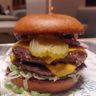Double cheeseburger