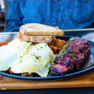 steak &amp; eggs