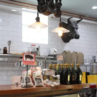 Vintage fixtures to match our style of vintage service.