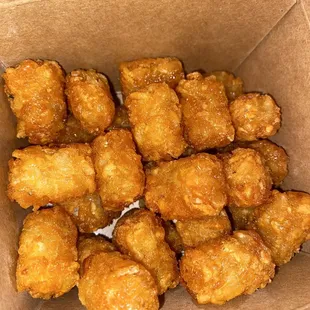 Tater tots with hot honey