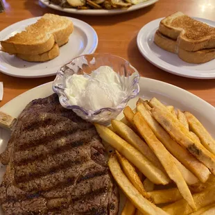 Steak and eggs breakfast