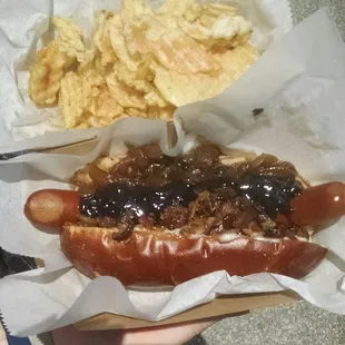 Gourmet hot dog