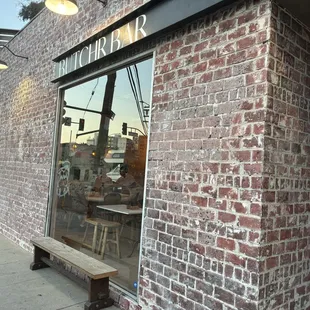 Front of restaurant.