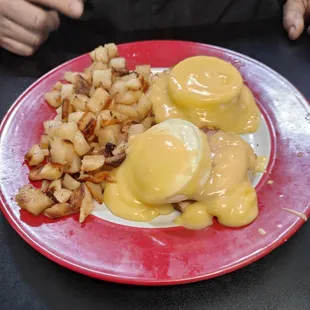 Eggs Benedict, served daily!
