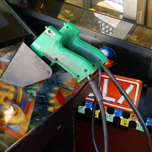 a close up of a pinball machine