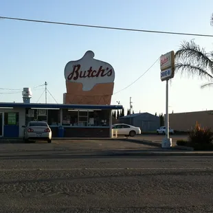 a sign for butch&apos;s drive - in