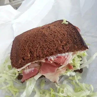 Hot Pastrami Sandwich