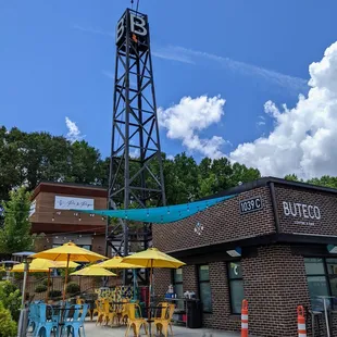 Outside. Storefront. Buteco is located at The Beacon Atlanta in Grant Park.