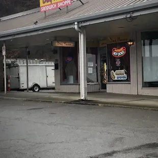 the front of the store