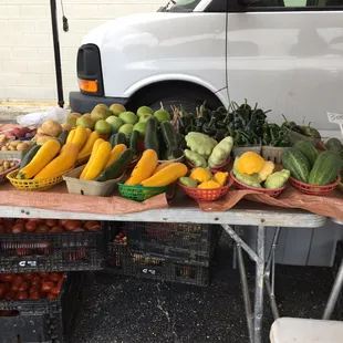 a variety of fruits and vegetables