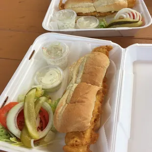 Giant fish hoagie $7.94